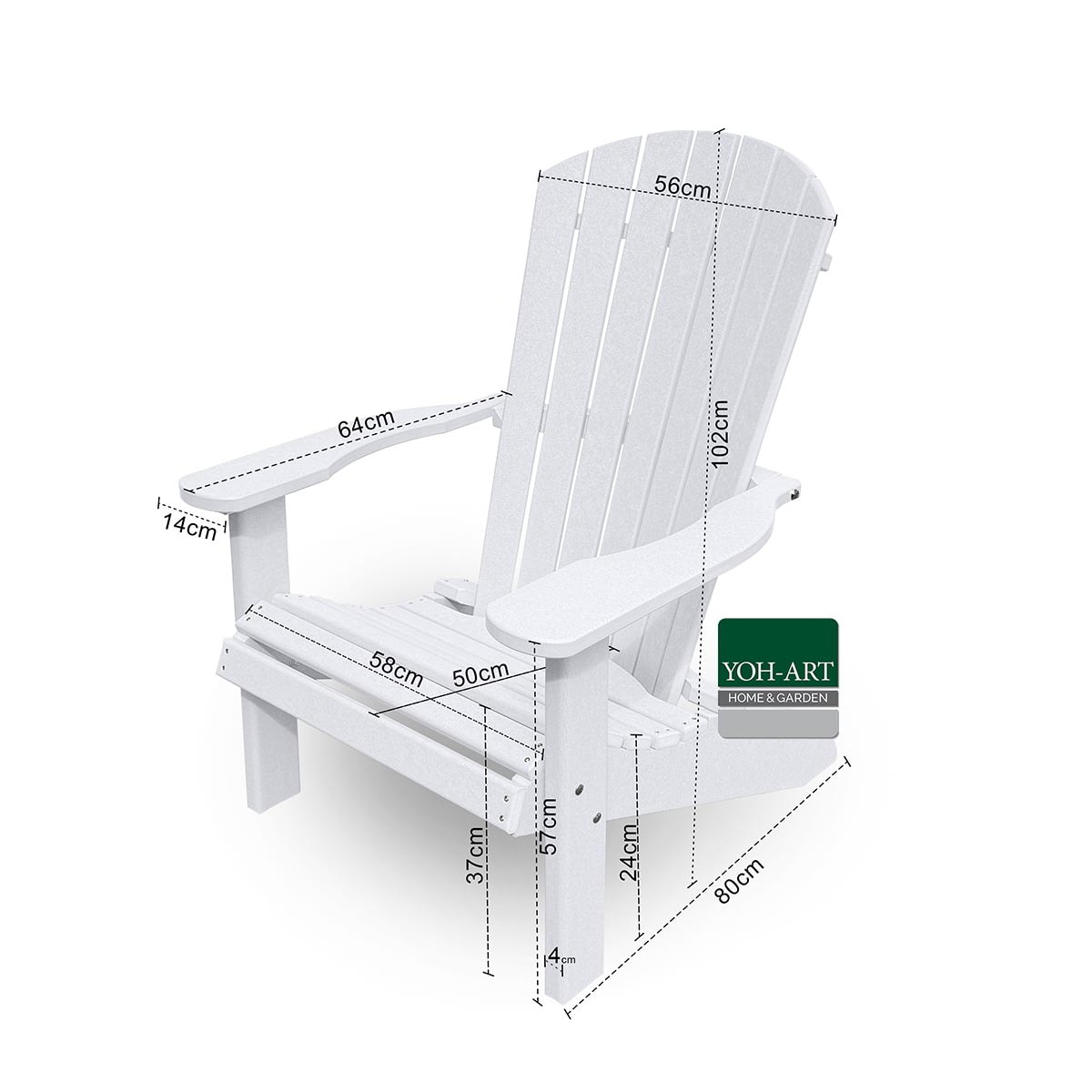 Adirondack Chair USA Classic Maße