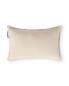 Preview: Lexington Beige Logo Organic Cotton Velvet Kissenhülle
