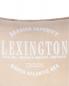 Preview: Lexington Beige Logo Organic Cotton Velvet Kissenhülle