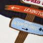 Preview: Lexington Kissenhülle, Lexington The Sign, Lexington Twill, Lexington Patch Kissen, Kissenhülle mit Patch, Patch Kissen, Twill Kissenbezug, Kissenhülle Bio-Baumwolle, Organic Cotton Kissen, Dekokissen, Sofakissen, Zierkissen,