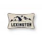Preview: Lexington Mountains, Lexington Logo Kissen, Lexington Wolle, Lexington Winter, Kissen 50x30, Dekokissen 50x30, rechteckiges Kissen, Wollkissen, Kissen Wollmix, Kissen Bergmotiv, Berge Kissen, Winterkissen