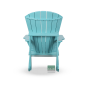 Preview: Adirondack Chair Aqua von hinten Preview: Adirondack Chair Aqua von hinten