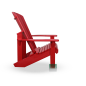 Preview: Adirondack Kanadischer Chair Red Preview: Adirondack Kanadischer Chair Red