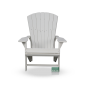 Preview: Adirondack Kanadischer Deckchair Red Preview: Adirondack Kanadischer Deckchair Red