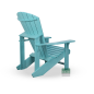 Preview: Adirondack Stuhl Chair Aqua hinten schräg Preview: Adirondack Stuhl Chair Aqua hinten schräg