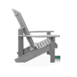 Preview: Adirondack Kanadischer Deckchair Stuhl Light Grey Preview: Adirondack Kanadischer Deckchair Stuhl Light Grey