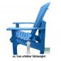 Preview: Adirondack Chair Comfort Kanadischer Deckchair Blue