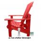 Mobile Preview: Adirondack Chair Club Kanadischer Deckchair Red