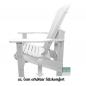 Preview: Adirondack Chair Club Kanadischer Deckchair White Preview: Adirondack Chair Club Kanadischer Deckchair White