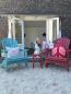Preview: Original Adirondack Chair USA Classic Relax in leuchtendem Rot.