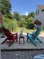 Preview: Adirondack Chair aus recyceltem Kunststoff in der Farbe Rot.