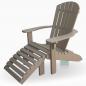 Mobile Preview: Adirondack Chair USA Classic Beige, mit Fussteil