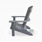 Preview: Adirondack Chair USA Classic Dark Gray, Seite, schick