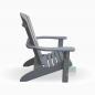 Preview: Adirondack Chair USA Classic Dark Gray, Seite, modern
