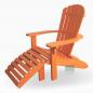 Preview: Adirondack Chair USA Classic Orange, Holzoptik, Fussteil