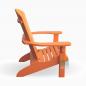 Mobile Preview: Adirondack Chair USA Classic Orange, Seite, Outdoor