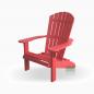 Preview: Adirondack Chair USA rot seitlich links