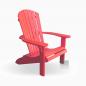 Preview: Adirondack Chair USA rot seitlich rechts