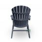 Preview: Adirondack Chair USA Classic Relax Dark Grey Rückansicht – stabiler wetterfester Adirondack Gartenstuhl