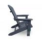 Preview: Adirondack Chair USA Classic Relax Dark Grey rechte Seitenansicht – ergonomischer Gartenstuhl
