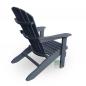 Preview: Adirondack Chair USA Classic Relax Dark Grey Rückansicht rechts – langlebiger Outdoor Relaxstuhl