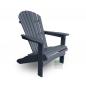 Preview: Adirondack Chair USA Classic Relax Dark Grey Seitenansicht rechts – moderner Adirondack Gartenstuhl