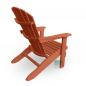 Preview: Adirondack Chair USA Classic Relax Mango Orange Rückansicht rechts – langlebiger Outdoor Gartenstuhl