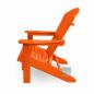 Preview: Orangefarbener Adirondack Chair USA Classic Relax mit breiten Armlehnen – langlebiger Gartenstuhl aus HDPE-Recyclingkunststoff.