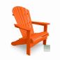 Preview: Exklusiver Adirondack Chair Orange für Garten und Terrasse – UV-beständiger Premium-Loungesessel von YOH-ART Home & Garden.