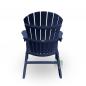 Preview: Adirondack Chair USA Classic Relax Patriot Blue Rückansicht – wetterfester Adirondack Gartenstuhl