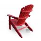 Preview: Adirondack Chair USA Classic Relax Red Seitenansicht links hinten Gartenstuhl