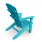Preview: Adirondack Chair USA Classic Relax Türkis Rückansicht rechts – langlebiger Outdoor Relaxstuhl