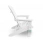 Preview: Adirondack Chair USA Classic Relax White rechte Seitenansicht – ergonomischer Relaxstuhl