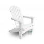 Preview: Adirondack Chair USA Classic Relax White Seitenansicht rechts – moderner Adirondack Gartenstuhl