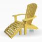 Mobile Preview: Adirondack Chair USA Classic Yellow, mit Fussteil