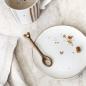 Preview: Bastion Collections Teller oval, Teller White Brown Hearts, Bastion Collections Servierteller oval