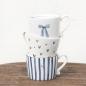 Preview: Bastion Collections Tasse White/Little hearts in brown