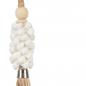 Mobile Preview: The Cowrie and Raffia Tassel - Natural, Close up