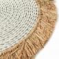 Preview: The Seagrass Raffia Placemat - White Natural, Close up