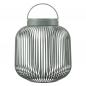 Preview: blomus LITO Agave Green M mobile LED-Leuchte in Agavengrün mit filigranem Metallstreben
