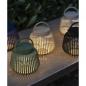 Preview: Kabellose blomus LITO LED-Lampe S in sanftem Grün als stimmungsvolle Tischbeleuchtung