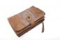Preview: Bull & Hunt Urban Wallet sand, Reißverschluss, Knopf