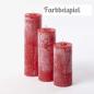 Preview: Dekocandle Kerze Walls Christmas Red 24 x 8 x 20 cm