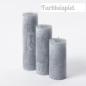 Preview: Dekocandle Cylinder Kerze Grey