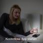 Preview: DreamMe Smartphoneprojektor weiss inkl. Fokusring in lila