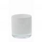 Preview: DutZ Vase John Ivory White aus Glas in warmem Elfenbeinweiß