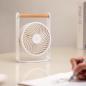 Preview: Design Ventilator Gingko Lyra tragbar weiß für Büro und Zuhause