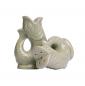 Preview: Gluggle Salt & Pepper Set Sage aus Keramik im ikonischen Fischdesign