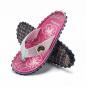 Preview: Stylische Gumbies Australische Sandalen Blush Hibiscus mit tropischem Muster