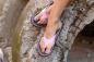 Preview: Leichte Gumbies Australische Sandalen Palm Leaf Pink für warme Sommertage